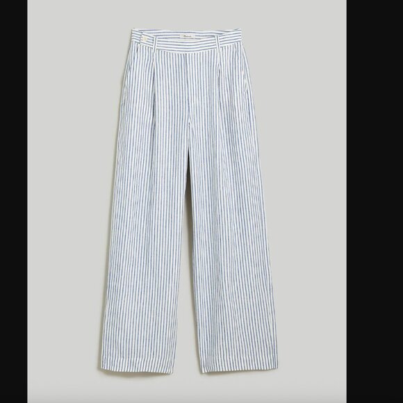 Madewell Linen Harlow Wide Leg Pant size 2 - Picture 4 of 5
